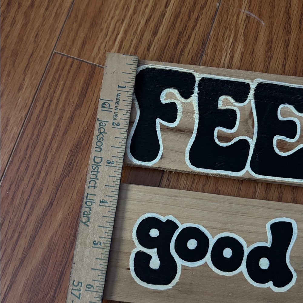 RETRO HAND PAINTED FONT * MAGNETIC WOOD INSPIRATIONAL MESSAGE BOARDS - Picture 5 of 5